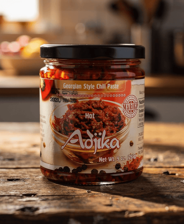 Adjika Georgian Style Chili Paste (HOT) 1 Jar 9 OZ (255g) Made in USA - Georgian Spices