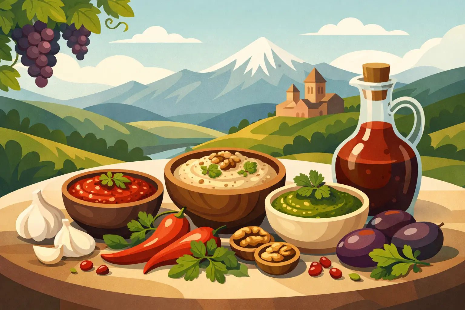A Guide to Authentic Georgian Sauces - Georgian Spices