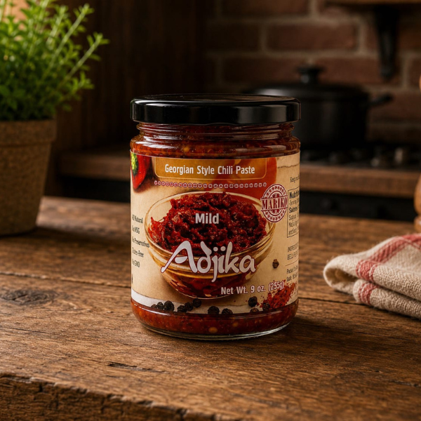 Adjika Georgian Style Chili Paste (MILD) 1 Jar 9 OZ (255g) Made in USA